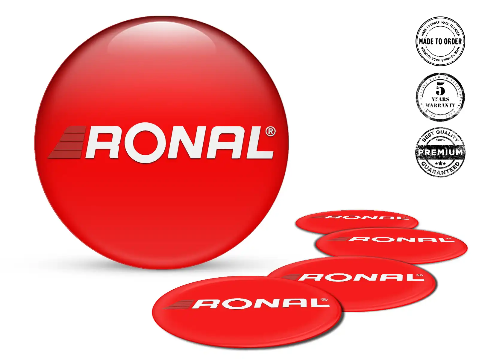 Ronal Raddekal Ausgabe Hochwertige Harzaufkleber